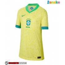 Ženske Nogometnih dresov Brazilija Domači Copa America 2024 Kratki rokavi